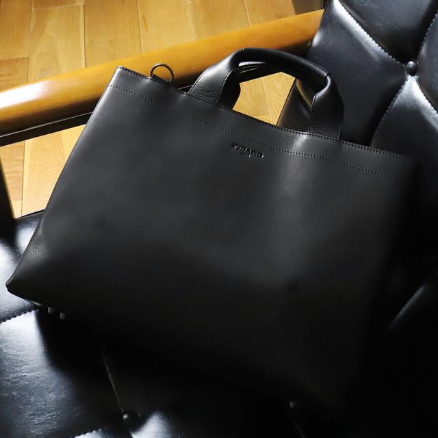 【商品レビューで+5%】フィガロ バッグ ビジネスバッグ メンズ ブランド FIGARO ビス 17103 ブリーフケース トートバッグ ビジネストート 2WAY ショルダーバッグ A4 三方開き 牛革 本革 レザー 革 軽量 普段使い 通勤 ビジネス 出張 旅行 大容量 日本製 ビジカジ 人気_15