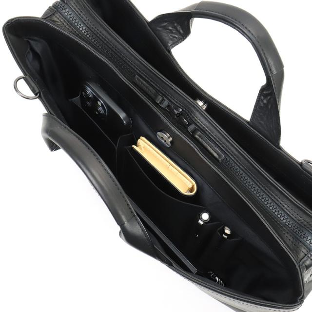 【商品レビューで+5%】フィガロ バッグ ビジネスバッグ メンズ ブランド FIGARO ビス 17104 ブリーフケース トートバッグ ビジネストート 2WAY ショルダーバッグ B4 A4 三方開き 牛革 本革 レザー 革 軽量 普段使い 通勤 ビジネス 出張 旅行 大容量 日本製 ビジカジ 人気_13