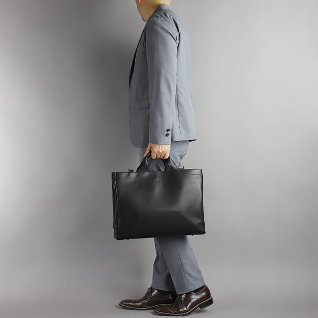 【商品レビューで+5%】フィガロ バッグ ビジネスバッグ メンズ ブランド FIGARO ビス 17104 ブリーフケース トートバッグ ビジネストート 2WAY ショルダーバッグ B4 A4 三方開き 牛革 本革 レザー 革 軽量 普段使い 通勤 ビジネス 出張 旅行 大容量 日本製 ビジカジ 人気_2