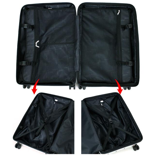 【商品レビュー記入で+5%】OUTDOOR PRODUCTS(アウトドアプロダクツ) スーツケース キャリーケース 66〜74L 60cm 3.7kg 4〜6泊 4輪 TSAロック 拡張 メンズ レディース ジュニア OD-0808-60