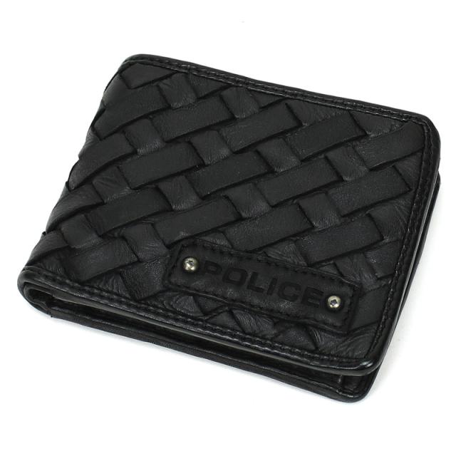 【商品レビュー記入で+5%】POLICE(ポリス) MESH(メッシュ) 二つ折り財布 小銭入れあり 牛革 革小物 PA-70301 メンズ 送料無料 商品レビュー記入で+5%】POLICE(ポリス) MESH(メッシュ) 二つ折り財布