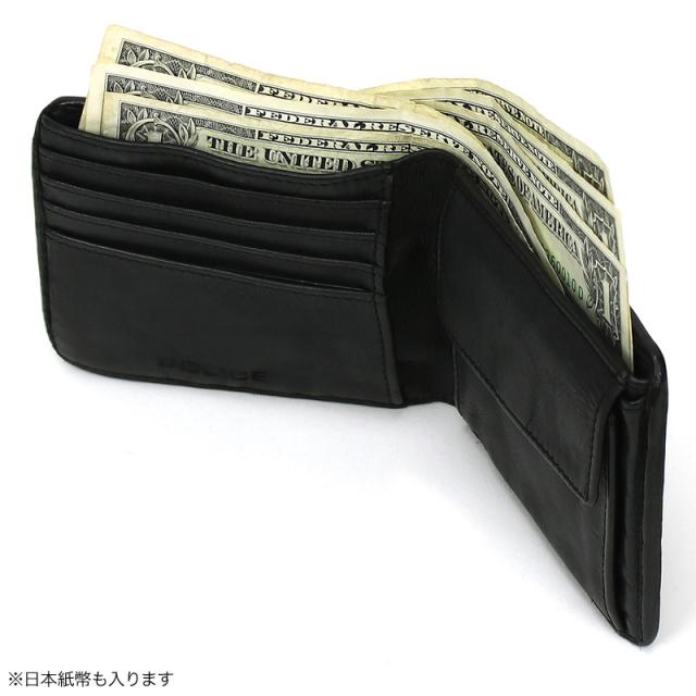 商品レビュー記入で+5%】POLICE(ポリス) MESH(メッシュ) 二つ折り財布