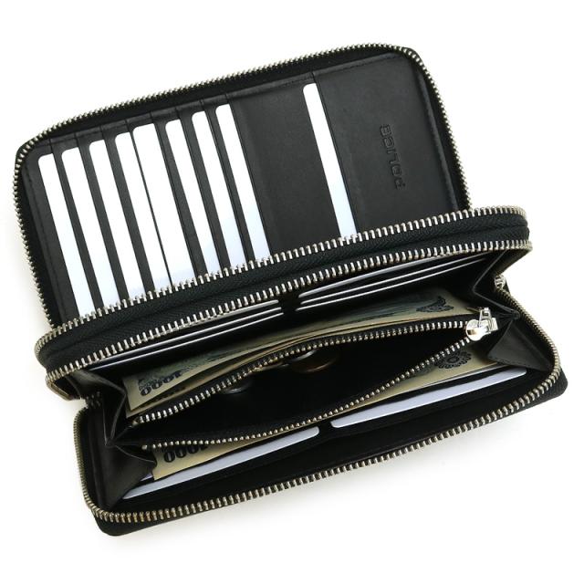 【商品レビュー記入で+5%】POLICE ポリス TRENTO トレント ラウンドファスナー長財布 小銭入れあり PA-70605 長財布 札入れ 2ルーム 大容量 普段使い デイリー ビジネス メンズ カジュアル オシャレ ブランド 牛革 レザー 本革 財布 サイフ さいふ ロングウォレット 人気_4