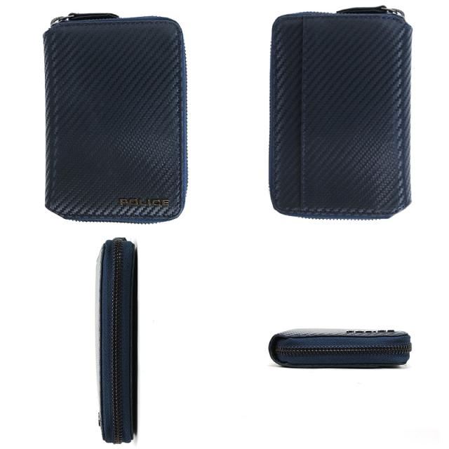 商品レビュー記入で+5%】ポリス 二つ折り財布 小銭入れあり POLICE