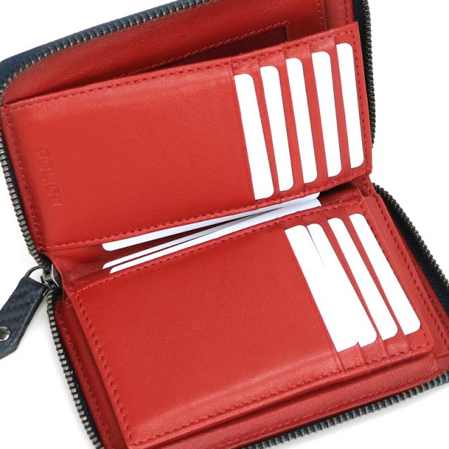 商品レビュー記入で+5%】ポリス 二つ折り財布 小銭入れあり POLICE