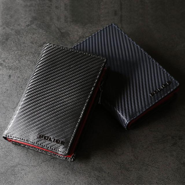 商品レビュー記入で+5%】ポリス ミドルウォレット 二つ折り財布 小銭