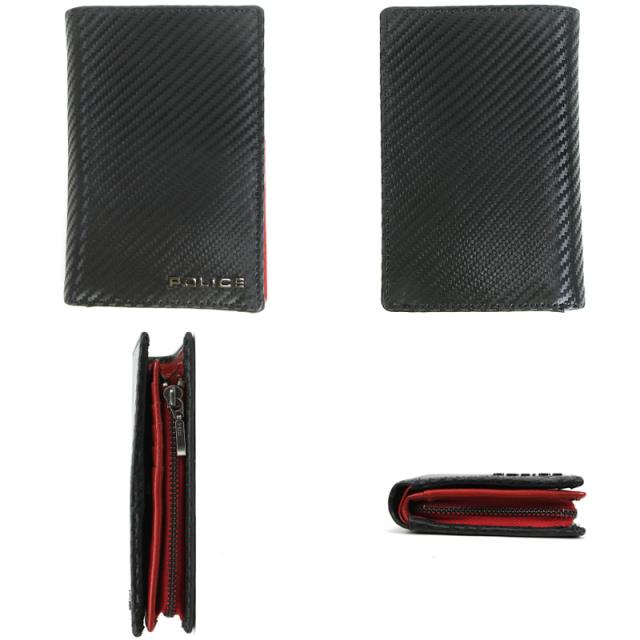 【商品レビュー記入で+5%】ポリス ミドルウォレット 二つ折り財布 小銭入れあり POLICE LUCENTE2 ルチェンテ2  セミ長財布 札入れ PA-70804 普段使い デイリー ビジネス メンズ カジュアル オシャレ ブランド カーボン柄 牛革 床革 レザー 財布 さいふ サイフ ウォレット 人気 商品レビュー記入で+5%】ポリス ミドルウォレット 二つ折り財布 小銭