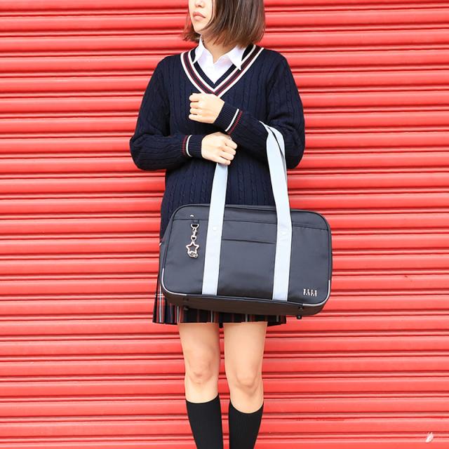 市場 スクールバッグ 通学用 エル 通学 El309 サブバッグ 高校生 バッグ おしゃれ クラス 星型チャーム付き 中学生 ナイロンスクールバッグ Classe Elle
