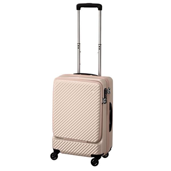 【商品レビュー記入で+5%】新色追加 HaNT(ハント) mine(マイン) スーツケース キャリーケース 34L 48cm 3.3kg 1〜2泊 4輪 TSAロック ファスナー式 フロントオープン 機内持ち込み 軽量 05744 レディース 送料無料