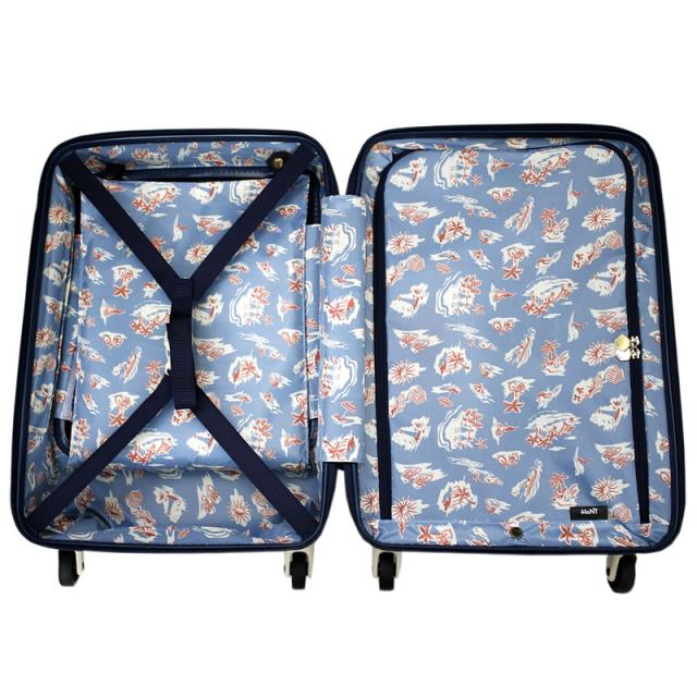 【商品レビュー記入で+5%】新色追加 HaNT(ハント) mine(マイン) スーツケース キャリーケース 34L 48cm 3.3kg 1〜2泊 4輪 TSAロック ファスナー式 フロントオープン 機内持ち込み 軽量 05744 レディース 送料無料