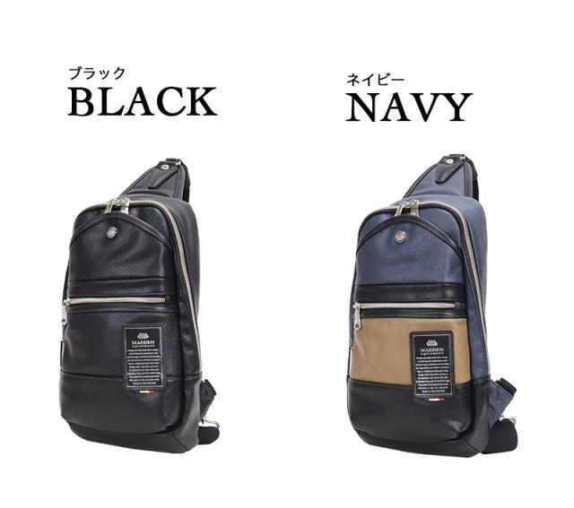 【商品レビュー記入で+5%】メデンイクイップメントボディバッグ MADDEN EQUIPMENT メデン MAJESTY マジェスティ 2.5L TMPI-02 ワンショルダーバッグ メンズ斜め掛けバッグ メンズ レディース コンパクト 軽量 合成皮革 合皮 フェイクレザー MADDEN