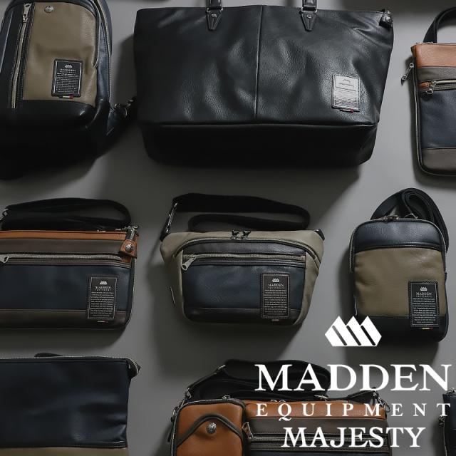 【商品レビュー記入で+5%】メデンイクイップメントボディバッグ MADDEN EQUIPMENT メデン MAJESTY マジェスティ 2.5L TMPI-02 ワンショルダーバッグ メンズ斜め掛けバッグ メンズ レディース コンパクト 軽量 合成皮革 合皮 フェイクレザー MADDEN