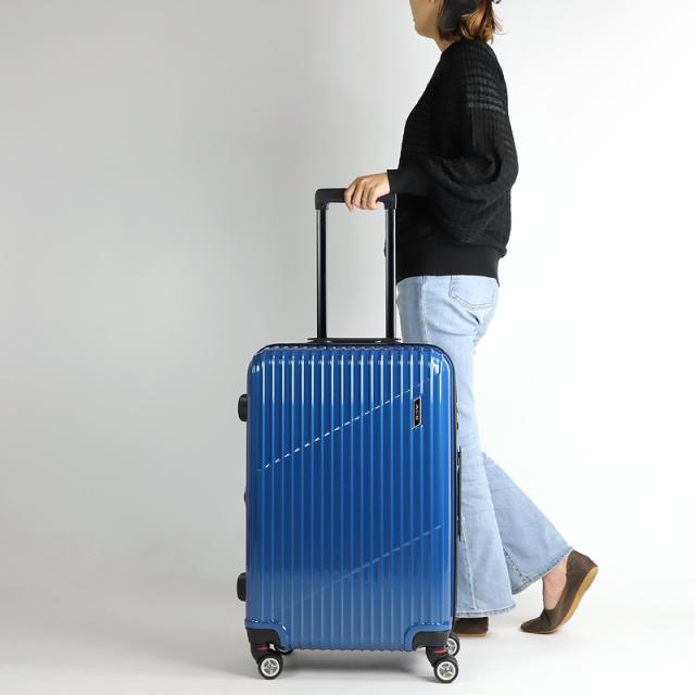 【商品レビューで+5%】エース スーツケース Mサイズ 拡張 ACE キャリーケース ファスナー 64L 70L 軽量 軽い 丈夫 クレスタ ハード エキスバンド機能 06317 5〜7泊 5泊 6泊 7泊 TSAロック 双輪キャスター 旅行 国内旅行 海外旅行 出張 ビジネス 商品レビューで+5%】エース スーツケース Mサイズ 拡張 ACE キャリー