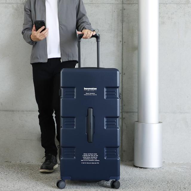 【ノベルティ付き】 スーツケース イノベーター innovator Lサイズ 85L 7泊 8泊 9泊 キャリーワゴン IW88 TSAロック TSロック 静音 4輪 メンズ レディース ファスナー 国内旅行 修学旅行 長期旅行 トラベル キャリーケース サイレントキャスター 正規品 2年保証