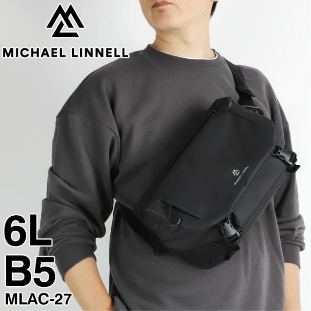 【商品レビューで+5%】マイケルリンネル ボディバッグ メンズ ブランド MICHAEL LINNELL MLAC-27 スリングバッグ ワンショルダーバッグ 斜め掛けバッグ 6L B5 撥水 軽量 レディース 男女兼用 通勤 旅行 アウトドア レジャー トラベル フェス オシャレ カジュアル 人気の通販は