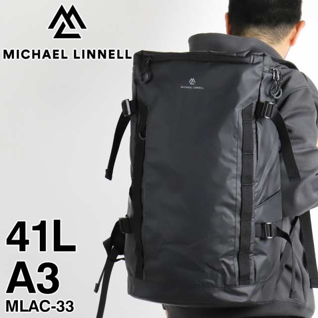 【商品レビューで+5%】マイケルリンネル リュック メンズ 大容量 リュックサック MICHAEL LINNELL MLAC-33 スクエアリュック デイパック