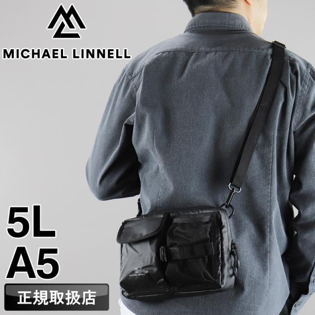【商品レビューで+5%】マイケルリンネル ショルダーバッグ メンズ ブランド MICHAEL LINNELL A.R.M.S アームズ MLAC-39 ミニショルダーバッグ ショルダーポーチ 小さめ 斜め掛け 4L A5 撥水 軽量 レディース 男女兼用 旅行  レジャー フェス オシャレ カジュアル 人気 正規品