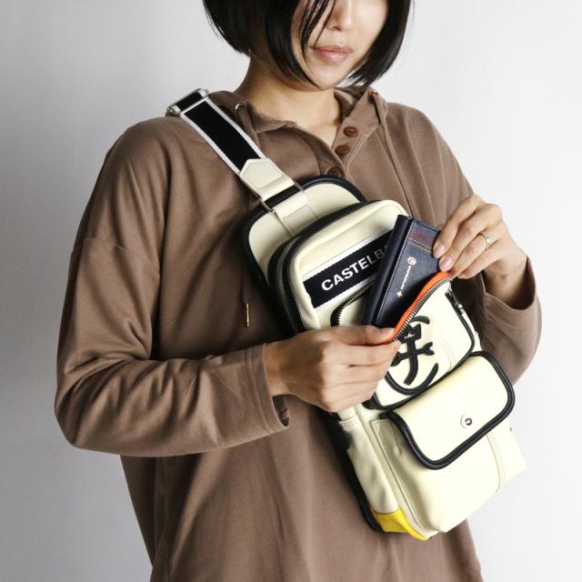【商品レビュー記入で+5%】カステルバジャック ボディバッグ CASTELBAJAC Dominer ドミネ ワンショルダーバッグ 斜め掛けバッグ 024911 普段使い 旅行 ビジネス 通勤 ゴルフ 合皮 合成皮革 メンズ レディース 男女兼用 ブランド カジュアル オシャレ ビジカジ 人気_12
