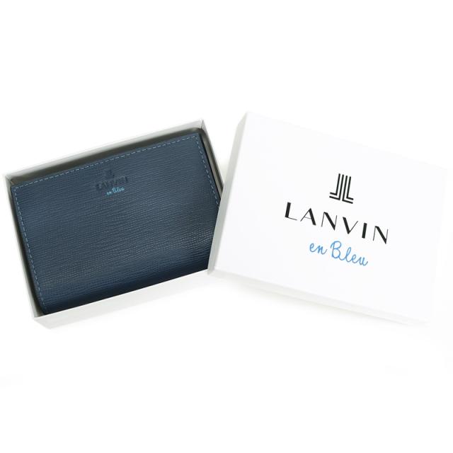 【商品レビュー記入で+5%】ランバンオンブルー ミドルウォレット 小銭入れあり LANVIN en Bleu スタンパ セミ長財布 二つ折り財布 札入れ 522604 普段使い ビジネス 牛革 本革 革 レザー メンズ ブランド カジュアル オシャレ 人気 財布 さいふ サイフ 革小物 ウォレット_11