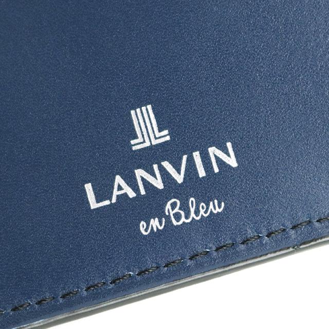 【商品レビュー記入で+5%】ランバンオンブルー ミドルウォレット 小銭入れあり LANVIN en Bleu スタンパ セミ長財布 二つ折り財布 札入れ 522604 普段使い ビジネス 牛革 本革 革 レザー メンズ ブランド カジュアル オシャレ 人気 財布 さいふ サイフ 革小物 ウォレット_6