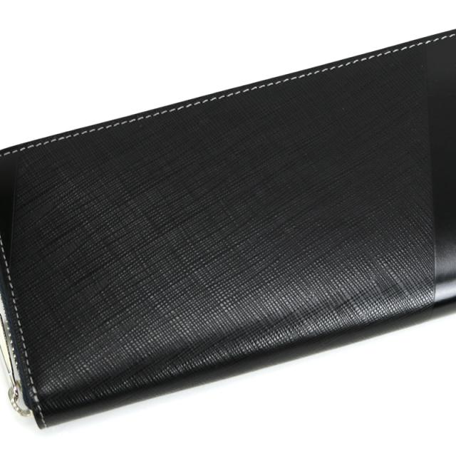 商品レビュー記入で+5%】ランバンオンブルー ラウンドファスナー長財布