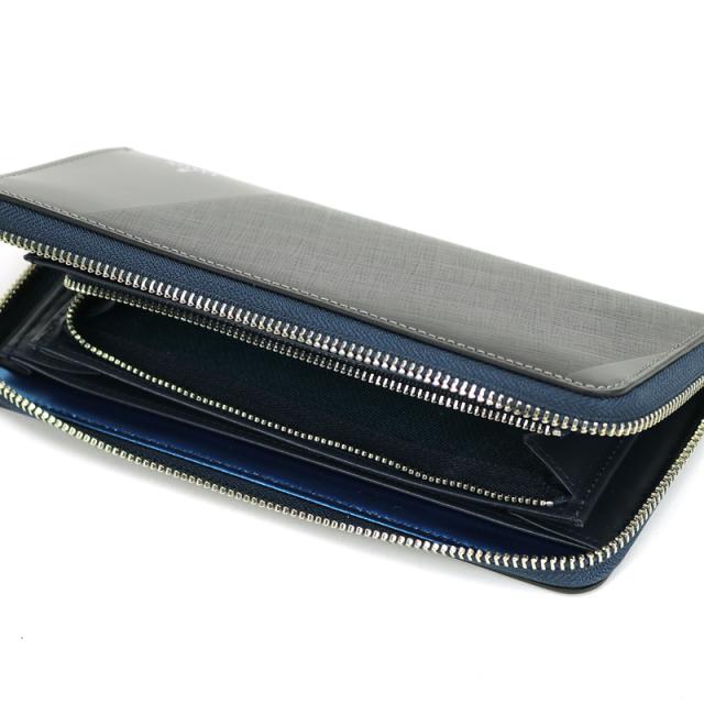 商品レビュー記入で+5%】ランバンオンブルー ラウンドファスナー長財布