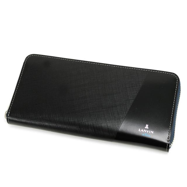 商品レビュー記入で+5%】ランバンオンブルー ラウンドファスナー長財布