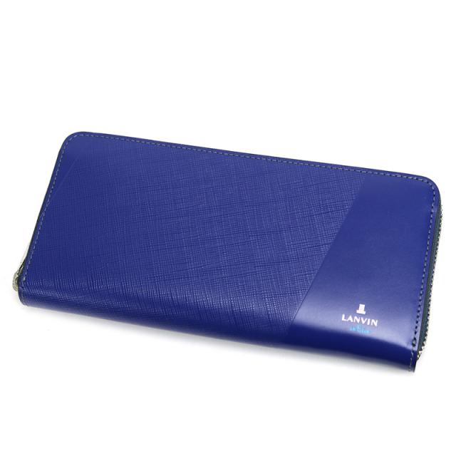 商品レビュー記入で+5%】ランバンオンブルー ラウンドファスナー長財布