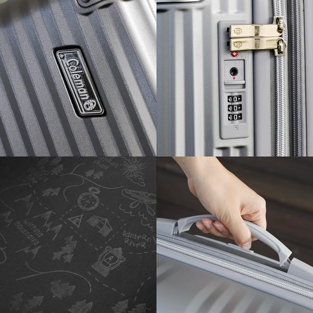 【商品レビュー記入で+5%】コールマン スーツケース Coleman キャリーケース キャリーバッグ 機内持込 機内持ち込み 1泊 2泊 3泊 軽量 拡張 かわいい TAS Sサイズ かわいい メンズ レディース ダブルキャスター 2〜3泊 小型 14-69 30L 38L 30L+8L 旅行_9