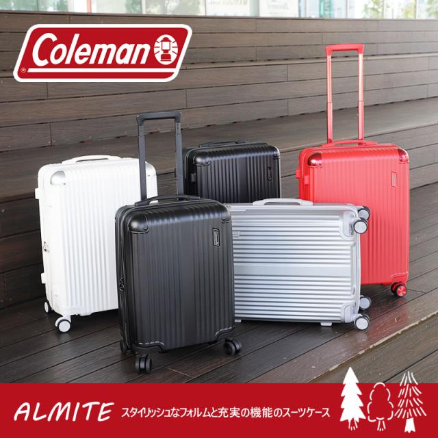 【商品レビュー記入で+5%】コールマン スーツケース Coleman キャリーケース キャリーバッグ 機内持込 機内持ち込み 1泊 2泊 3泊 軽量 拡張 かわいい TAS Sサイズ かわいい メンズ レディース ダブルキャスター 2〜3泊 小型 14-69 30L 38L 30L+8L 旅行_1