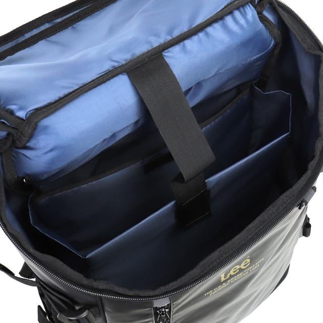 【商品レビュー記入で+5%】Lee リュック メンズ 大容量 リュックサック リー 320-4920 スクエアリュック デイパック バックパック 32L レディース 男女兼用 ジュニア 学生 大学生 高校生 中学生 男子 女子 A3 B4 A4 PC収納 通勤 通学 旅行 部活 軽量 撥水 ブランド 人気_9