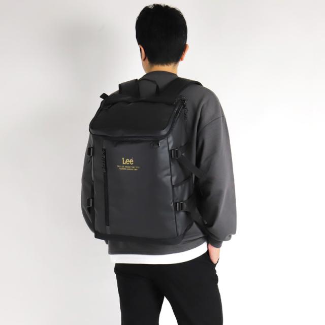 【商品レビュー記入で+5%】Lee リュック メンズ 大容量 リュックサック リー 320-4920 スクエアリュック デイパック バックパック 32L レディース 男女兼用 ジュニア 学生 大学生 高校生 中学生 男子 女子 A3 B4 A4 PC収納 通勤 通学 旅行 部活 軽量 撥水 ブランド 人気_17