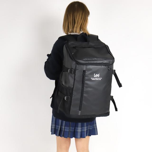【商品レビュー記入で+5%】Lee リュック メンズ 大容量 リュックサック リー 320-4920 スクエアリュック デイパック バックパック 32L レディース 男女兼用 ジュニア 学生 大学生 高校生 中学生 男子 女子 A3 B4 A4 PC収納 通勤 通学 旅行 部活 軽量 撥水 ブランド 人気_18
