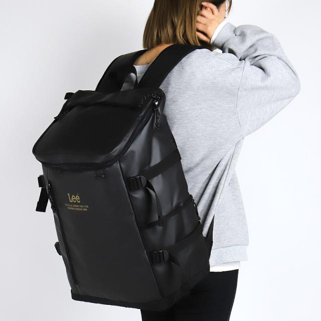 【商品レビュー記入で+5%】Lee リュック メンズ 大容量 リュックサック リー 320-4920 スクエアリュック デイパック バックパック 32L レディース 男女兼用 ジュニア 学生 大学生 高校生 中学生 男子 女子 A3 B4 A4 PC収納 通勤 通学 旅行 部活 軽量 撥水 ブランド 人気_2