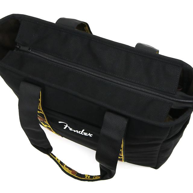 【商品レビュー記入で+5%】フェンダー トートバッグ メンズ 大きめ ファスナー付き Fender 950-6003　肩掛け 軽量 帆布 モノグラムストラップ A4 コットン キャンバス 通勤 通学 旅行 スポーツ レジャー レディース 男女兼用 オシャレ カジュアル 人気の通販は