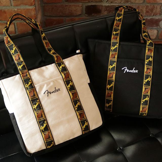 【商品レビュー記入で+5%】フェンダー トートバッグ メンズ 大きめ ファスナー付き Fender 950-6003　肩掛け 軽量 帆布 モノグラムストラップ A4 コットン キャンバス 通勤 通学 旅行 スポーツ レジャー レディース 男女兼用 オシャレ カジュアル 人気の通販は