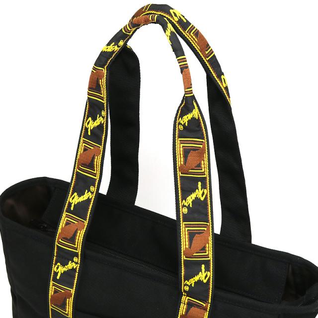 【商品レビュー記入で+5%】フェンダー トートバッグ メンズ 大きめ ファスナー付き Fender 950-6003　肩掛け 軽量 帆布 モノグラムストラップ A4 コットン キャンバス 通勤 通学 旅行 スポーツ レジャー レディース 男女兼用 オシャレ カジュアル 人気の通販は