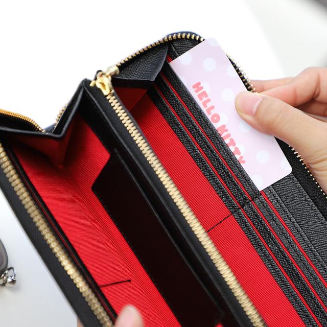【商品レビュー記入で+5%】ハローキティ 財布 大人 プレゼント ラウンドファスナー長財布 12160 Hello Kitty キティ キティー キティちゃん ロングウォレット 長財布 長ナイフ サイフ ウォレット 革財布 レザー かわいい 女の子 女性 レディース 人気 キャラクター サンリオ_9