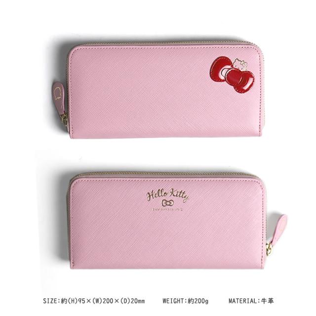 【商品レビュー記入で+5%】ハローキティ 財布 大人 プレゼント ラウンドファスナー長財布 12160 Hello Kitty キティ キティー キティちゃん ロングウォレット 長財布 長ナイフ サイフ ウォレット 革財布 レザー かわいい 女の子 女性 レディース 人気 キャラクター サンリオ_11