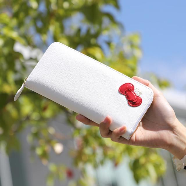 【商品レビュー記入で+5%】ハローキティ 財布 大人 プレゼント ラウンドファスナー長財布 12160 Hello Kitty キティ キティー キティちゃん ロングウォレット 長財布 長ナイフ サイフ ウォレット 革財布 レザー かわいい 女の子 女性 レディース 人気 キャラクター サンリオ_13