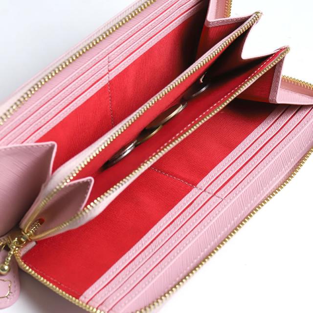 【商品レビュー記入で+5%】ハローキティ 財布 大人 プレゼント ラウンドファスナー長財布 12160 Hello Kitty キティ キティー キティちゃん ロングウォレット 長財布 長ナイフ サイフ ウォレット 革財布 レザー かわいい 女の子 女性 レディース 人気 キャラクター サンリオ_8