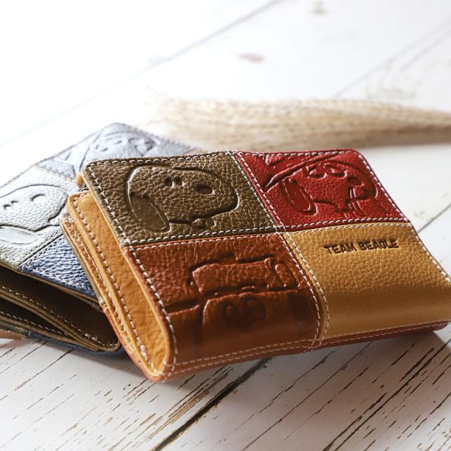 商品レビュー記入で+5%】財布 レディース 二つ折り財布 スヌーピー