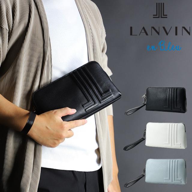 【商品レビュー記入で+5%】ランバンオンブルー バッグ クラッチバッグ メンズ ブランド 小さめ LANVIN en Bleu ショルダーバッグ Timbre タンブル 512121 クラッチショルダー 2WAY 斜めがけ カードポケット ミニマリスト 旅行 トラベル 合皮 ナイロン 斜め掛けバッグ