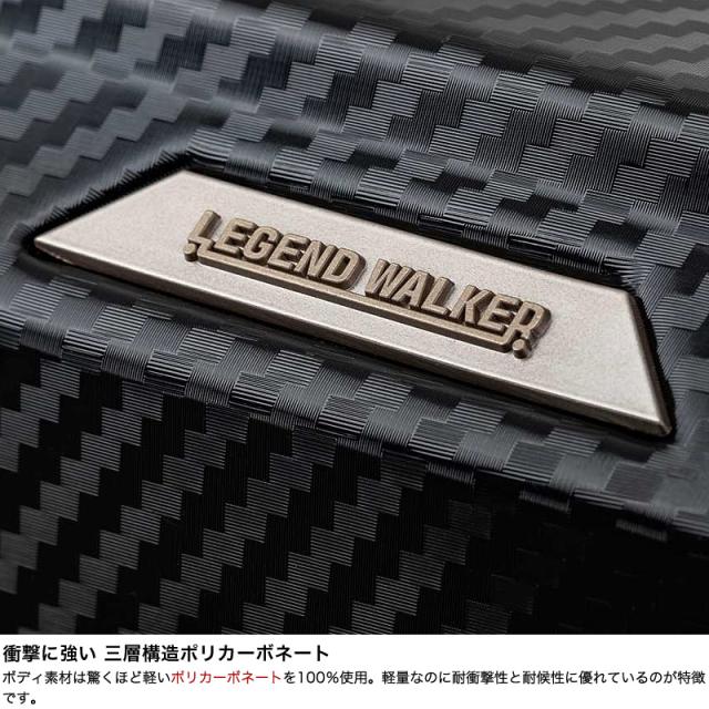 【商品レビューで+5%】スーツケース Mサイズ レジェンドウォーカー LEGEND WALKER APOLLON　5901-60 キャリーケース フレーム ポリカーボネート 62L 3泊 4泊 5泊 3〜5泊 日乃本キャスター 静音 TSAロック TSロック 4輪 国内旅行 海外旅行 修学旅行 出張 トラベル 大容量_1