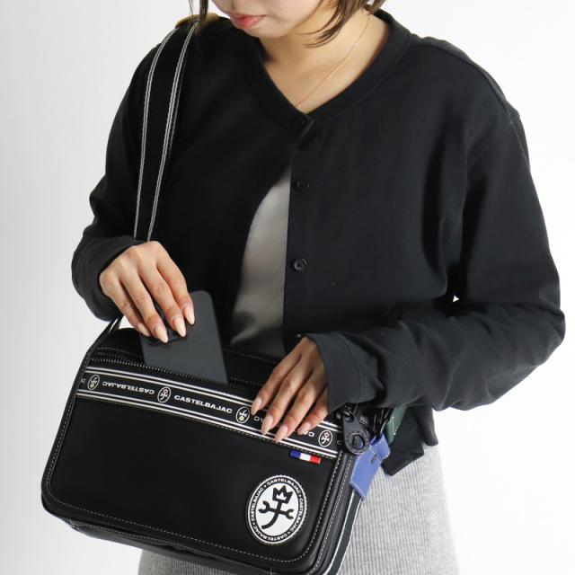【商品レビュー記入で+5%】カステルバジャック バッグ ショルダーバッグ メンズ ブランド ゴルフ 小さめ CASTELBAJAC LUXE ルックス 049102 ショルダーバッグ 斜め掛け 肩掛け 合皮 ビジネス A5 通勤 ゴルフ 旅行 レディース 横型 カジュアル オシャレ 人気 正規品 正規販売店