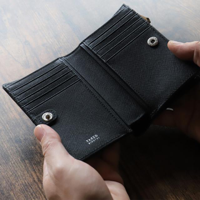 商品レビュー記入で+5%】タケオキクチ 財布 二つ折り メンズ ブランド