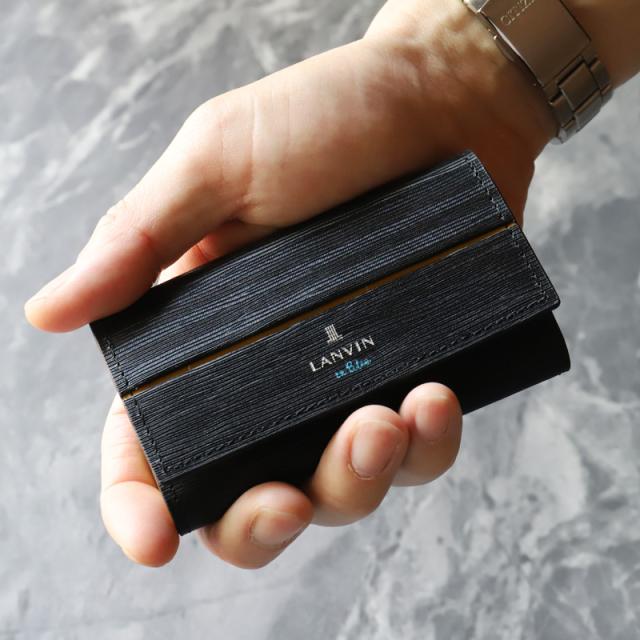 【商品レビュー記入で+5%】ランバンオンブルー キーケース 4連 LANVIN en Bleu ロージュ 516602 普段使い ビジネス 車 バイク 牛革 本革 革 レザー メンズ ブランド カジュアル オシャレ 人気 財布 さいふ サイフ 革小物 正規品 正規販売店_10