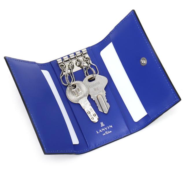 【商品レビュー記入で+5%】ランバンオンブルー キーケース 4連 LANVIN en Bleu ロージュ 516602 普段使い ビジネス 車 バイク 牛革 本革 革 レザー メンズ ブランド カジュアル オシャレ 人気 財布 さいふ サイフ 革小物 正規品 正規販売店_4