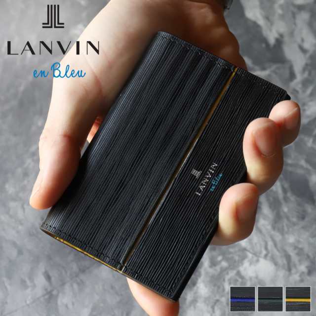 【商品レビュー記入で+5%】ランバン カードケース メンズ 本革 ブランド ランバンオンブルー LANVIN en Bleu ロージュ 516603 名刺入れ