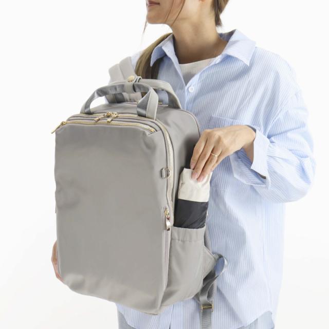 【商品レビュー記入で+5%】merve メルヴェ リュック マザーズバッグ ママバッグ デイパック バックパック レディース メンズ 通勤 キャリーオン ルイーズ 軽量 出張 撥水 はっ水 A4 PC 大容量 14L おしゃれ 普段使い ビジネス ビズリュック スクエア 鞄 人気 MV010_9